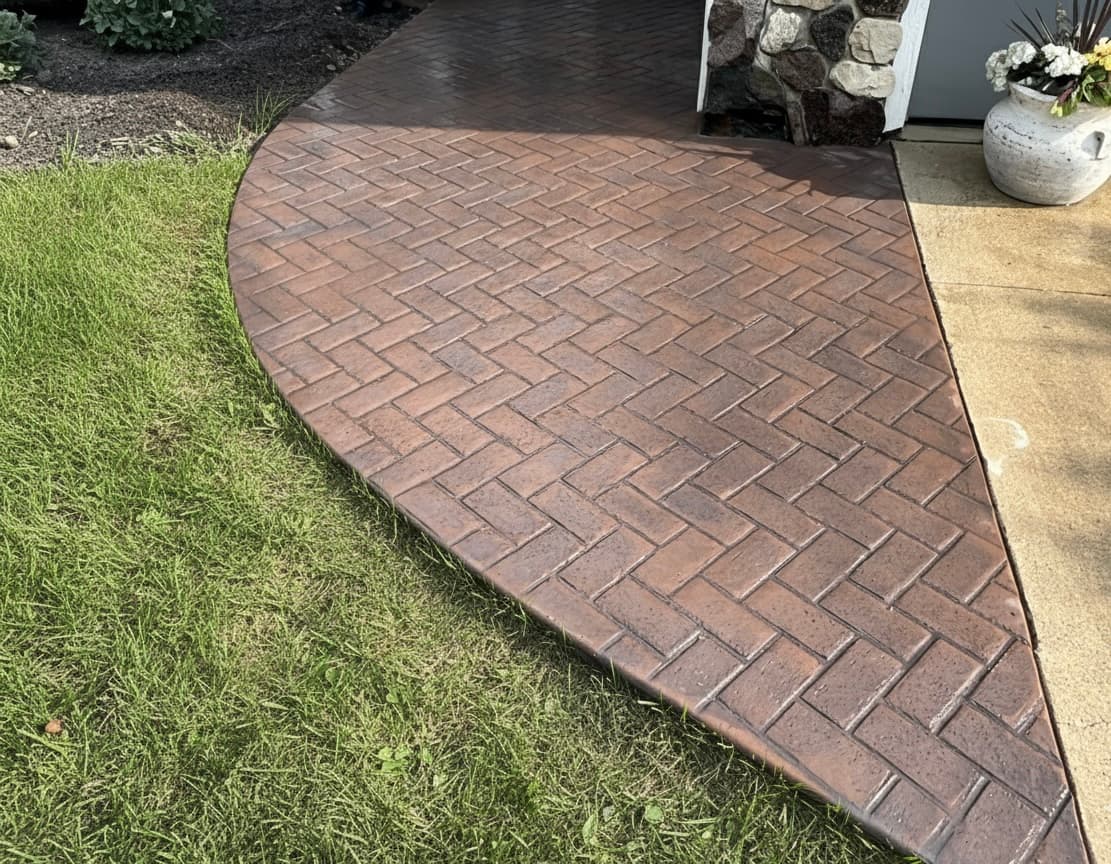 Stamped Concrete Patios project 1